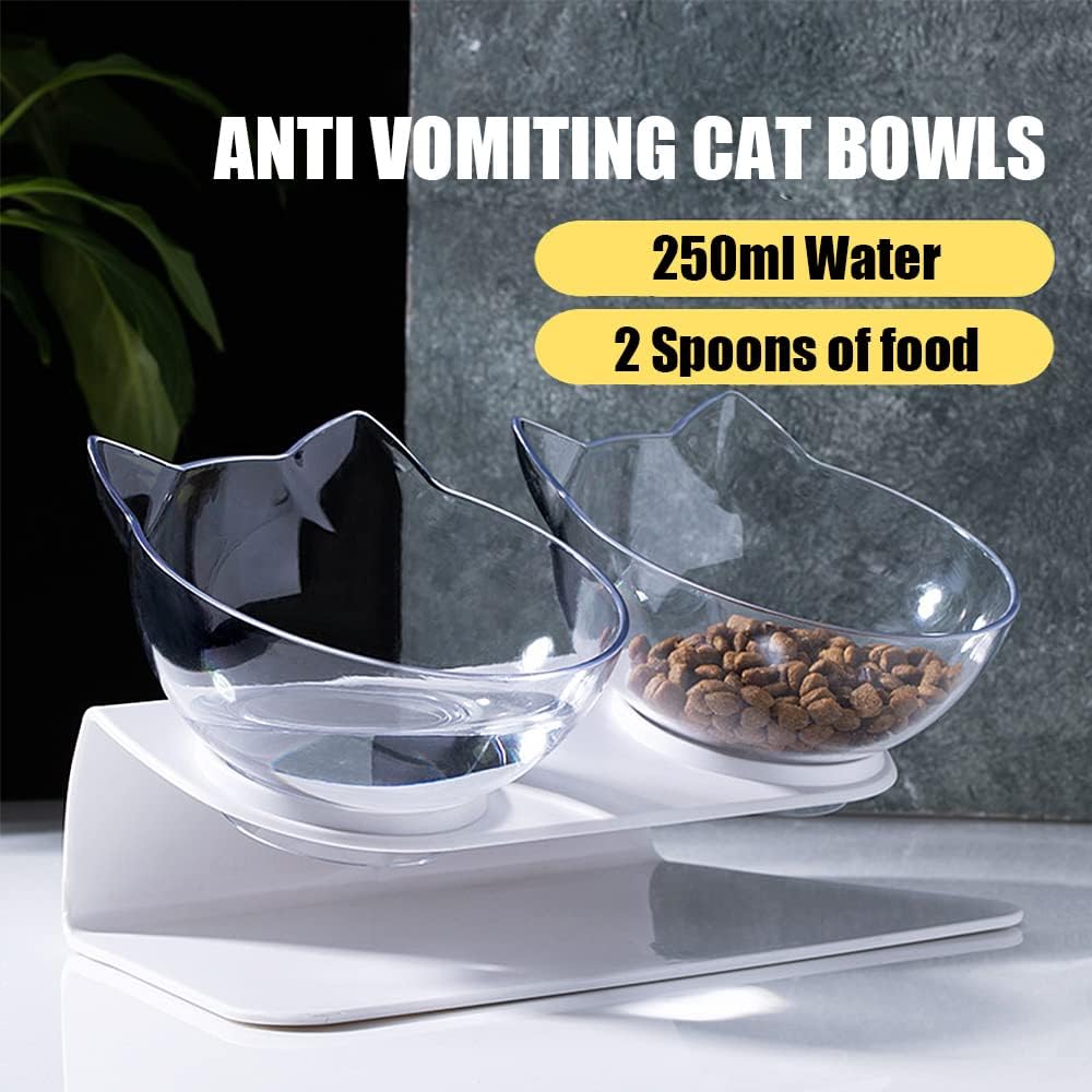 Detalle de Raised Cat Bowl with Stand 15° Tilt