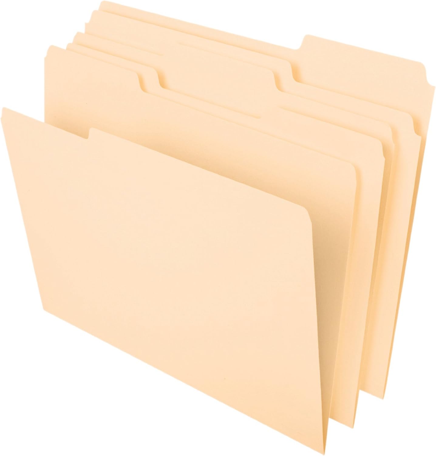 Detalle de Pendaflex 370 1/3 Manila File Folders, Letter Size, 1/3-Cut Tabs, 100 Count