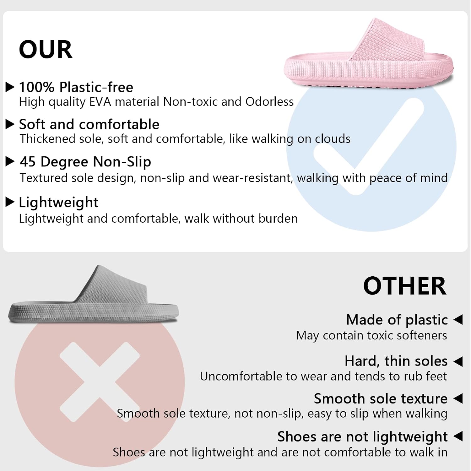 Thumbnail 6 de HEOAARG Cloud-Slides Badeschuhe mit rutschfester Sohle (Original Badelatschen, für Damen & Herren)