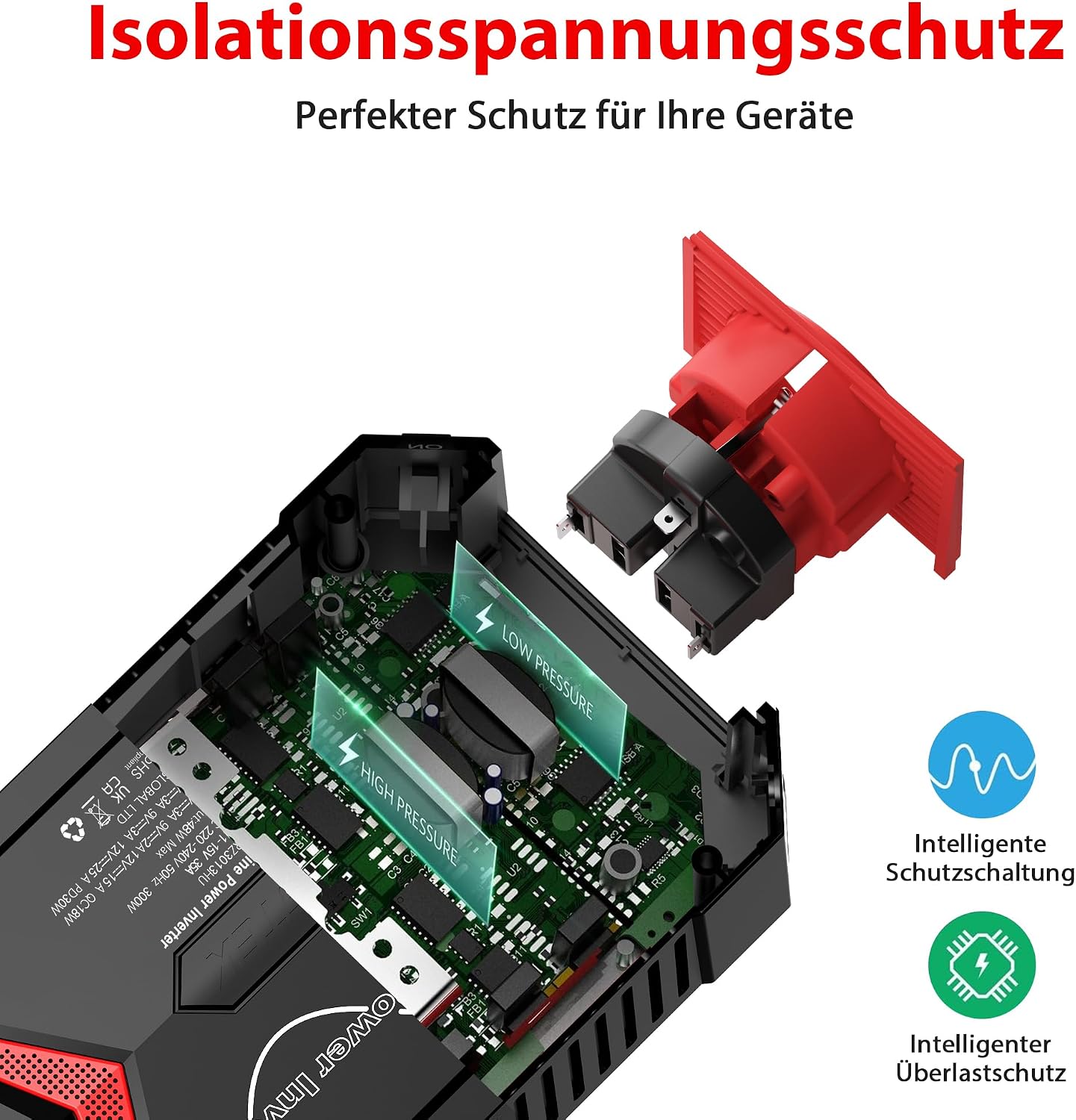 Thumbnail 6 de BESTEK 300W Wechselrichter 300 W Inverter