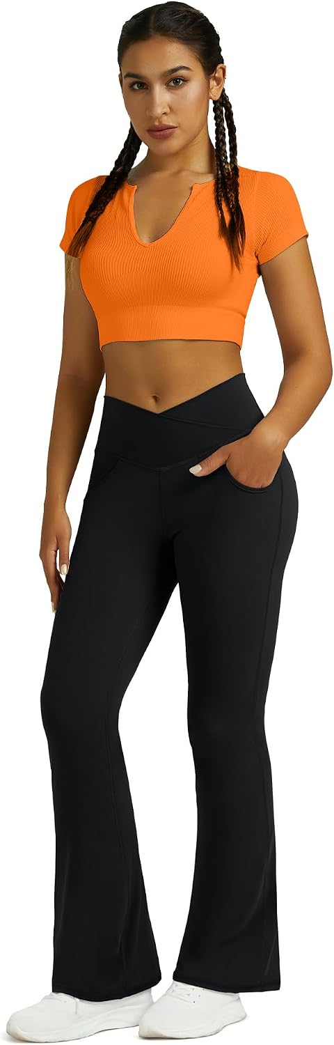 Detalle 2 de Boerfmian Flare Leggings High-Waisted Yoga Pants 🧘♀