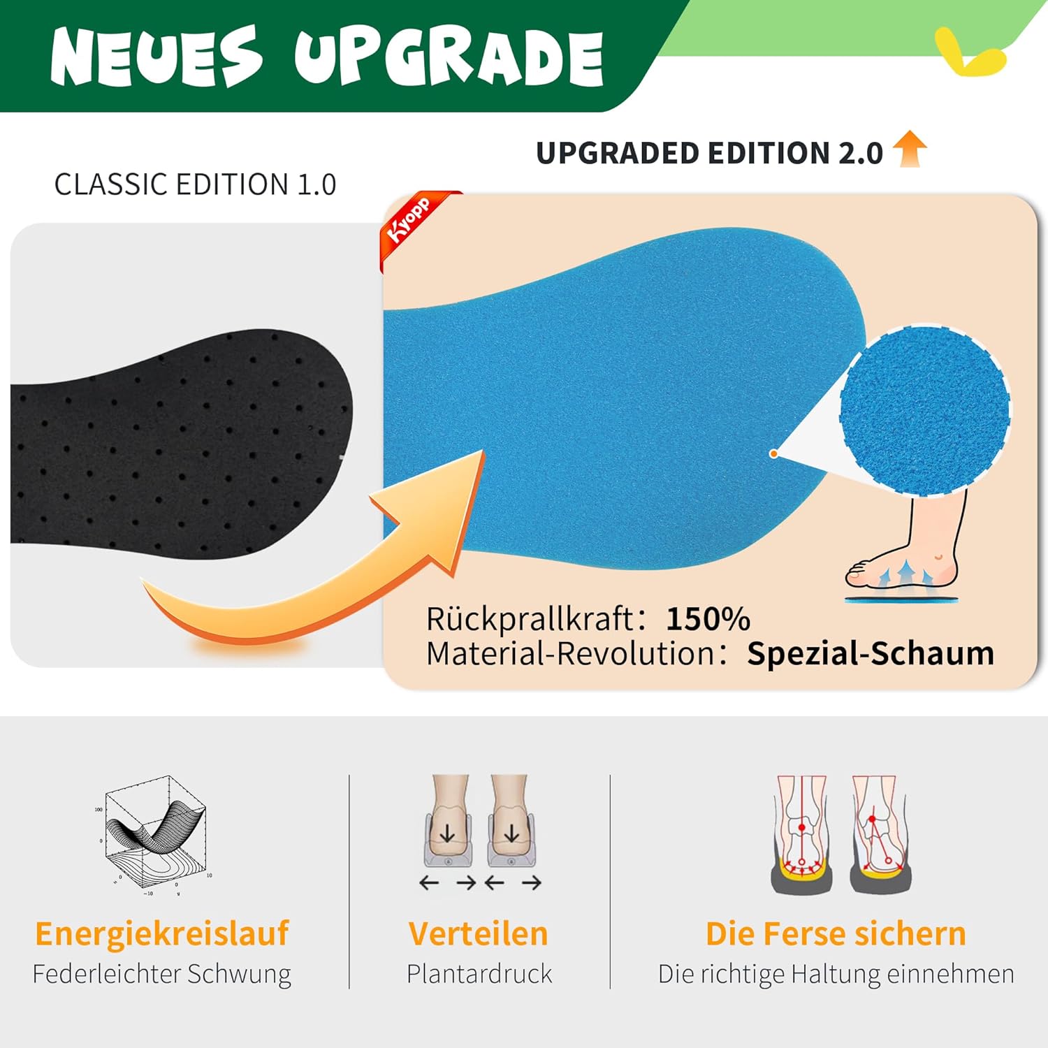 Detalle de Kyopp Hausschuhe Kinder Barfussschuhe mit Klettverschluss – atmungsaktiv, rutschfest und einfach anzuziehen