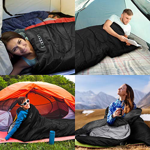 Thumbnail 6 de Coolzon Saco de Dormir Adulto para 3-4 Estaciones: impermeable, ultraligero y cómodo para acampada