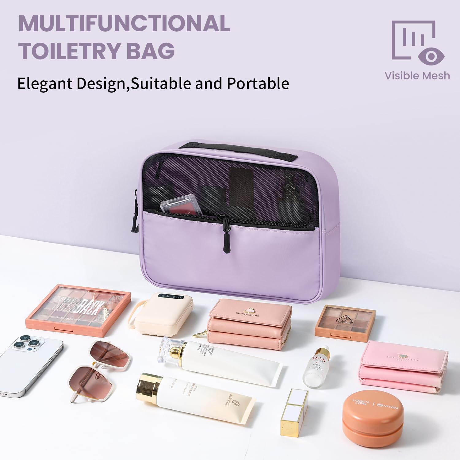 Thumbnail 4 de Prezon 8-Piece Packing Cubes Set (Purple) for Suitcase Travel Organisers