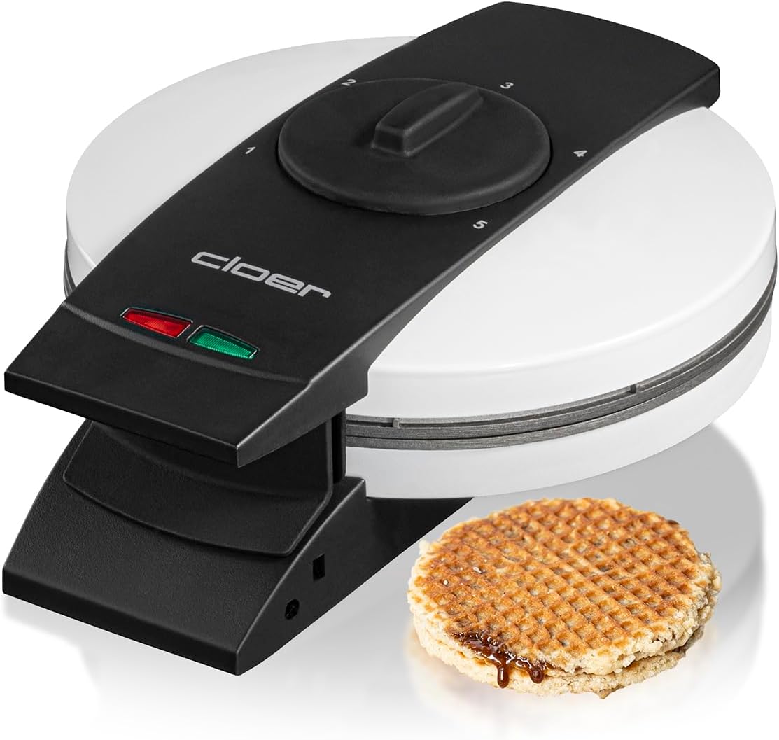 Detalle de Cloer 1641S – gofrownica do stroopwafli, 850 W, regulacja przypieczenia