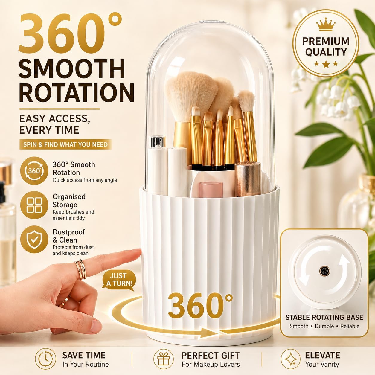 Thumbnail 2 de Terafeels 1004 makeup brush holder, 5 slots