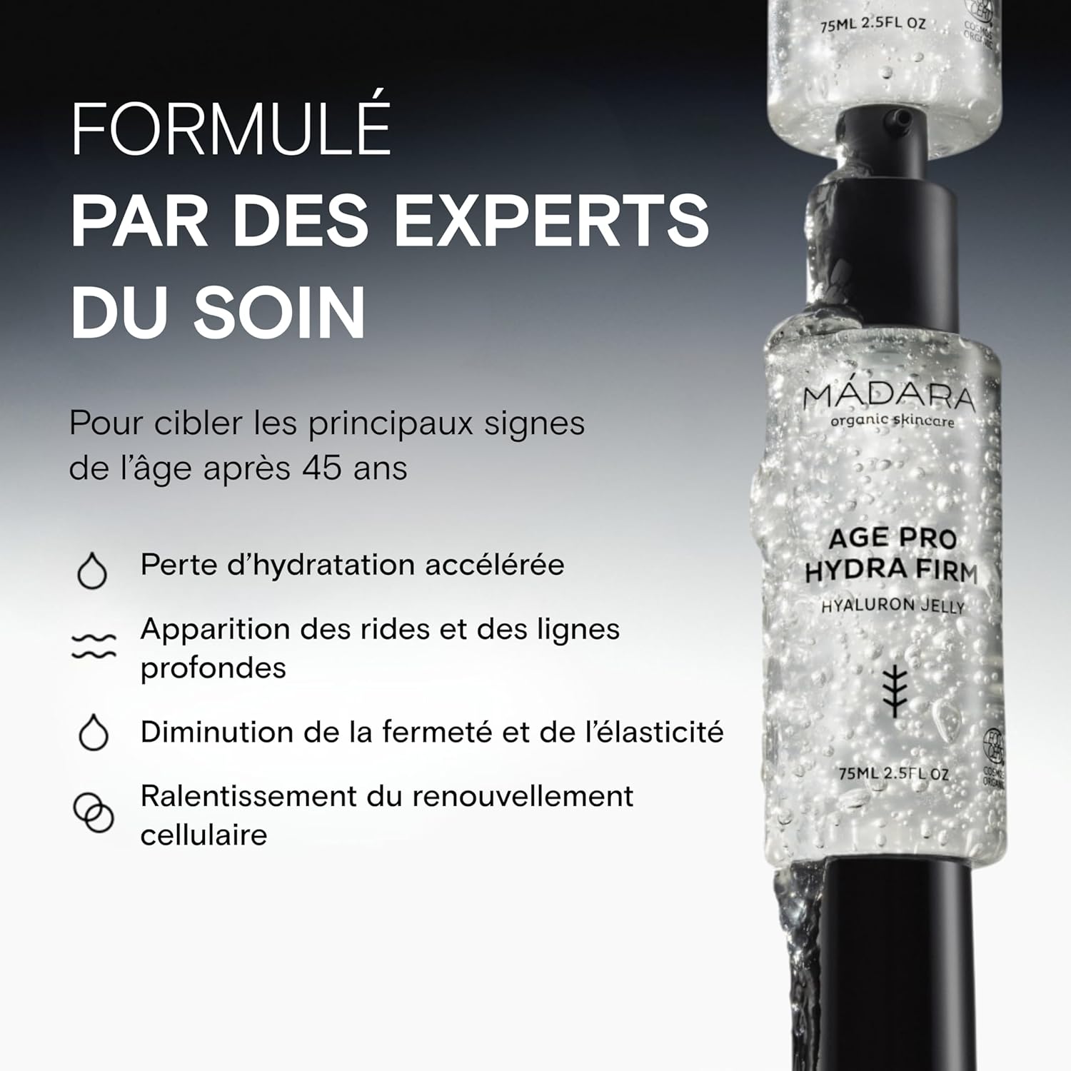 Thumbnail 2 de MÁDARA AGE PRO Gel Hydra Firm 75 ml – Gel repulpant sans huile à l’acide hyaluronique et actifs botaniques