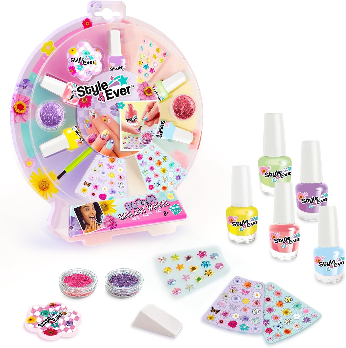 Thumbnail 2 de Canal Toys Style 4 Ever – Roue de manucure avec stickers floraux et strass autocollants