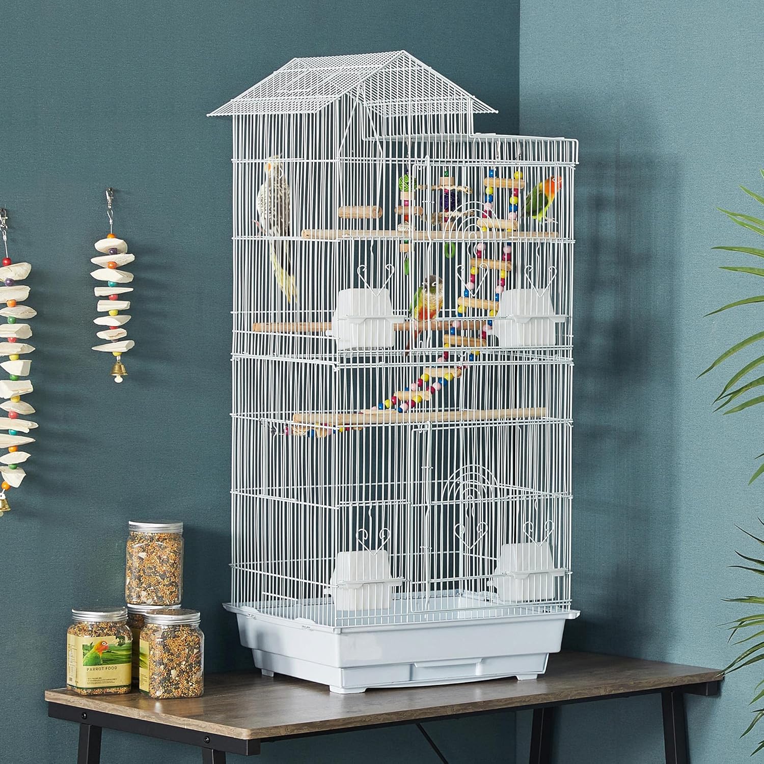 Detalle 2 de Yaheetech Bird Cage 99cm Parrot Cage