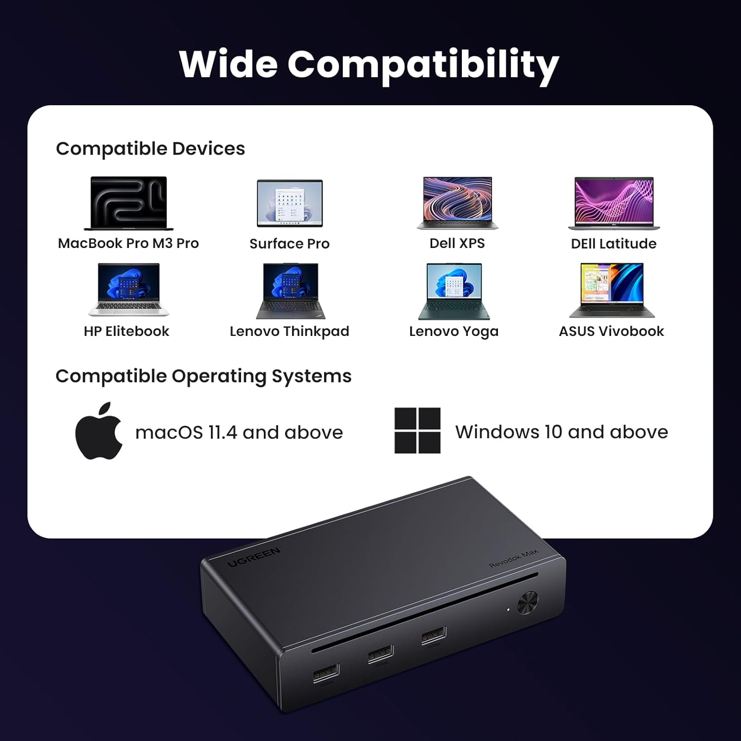 Thumbnail 6 de UGREEN Thunderbolt 4 Dock 8‑in‑1, 85W ⚡