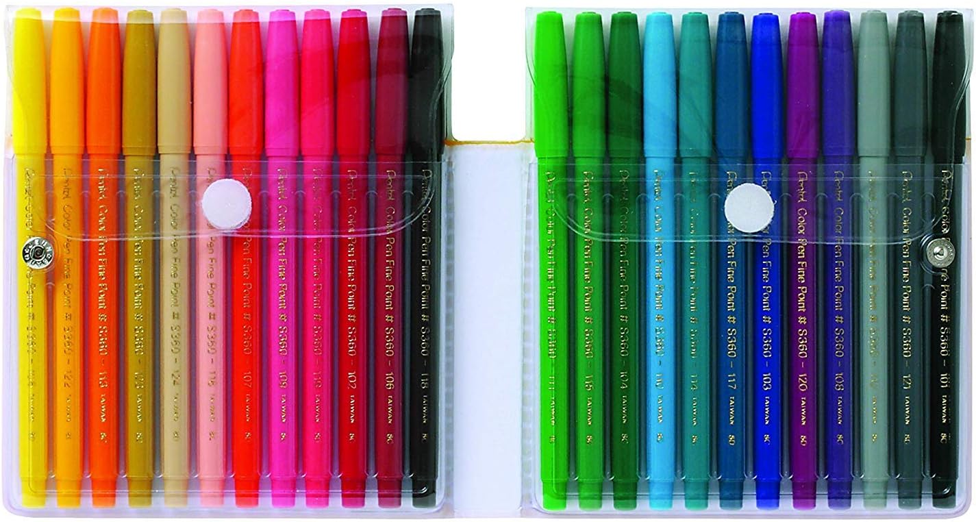 Thumbnail 1 de Pentel S360-24 Colour Pen Faserschreiber im 24er-Set, sortiert