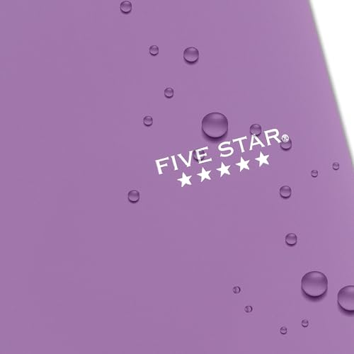 Detalle 2 de Five Star Spiral Notebook + Study App, 4-Pack (100 Sheets, 1 Subject) – College Ruled, Water-Resistant Cover