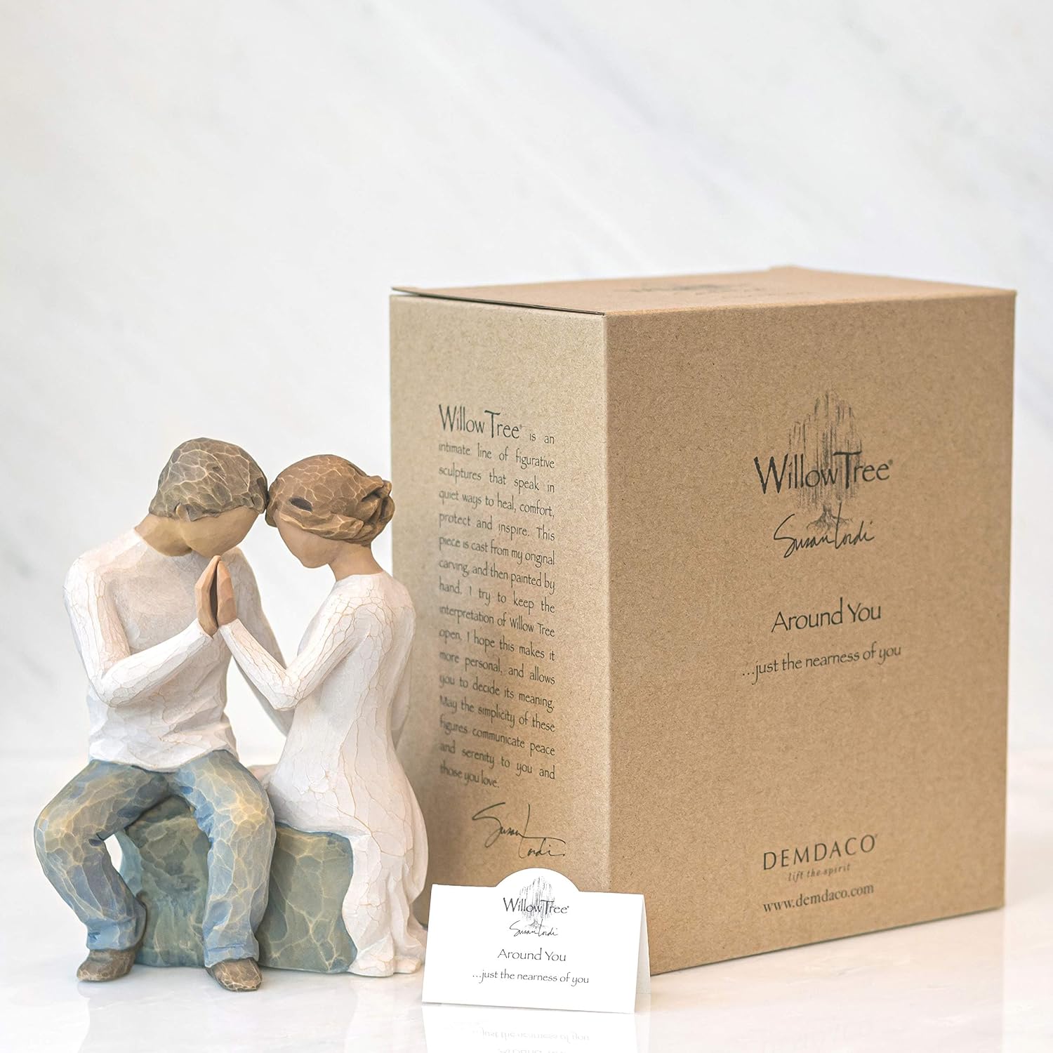 Thumbnail 6 de Enesco Willow Tree Around You Figurine – Handbemalte Harzskulptur, 16 cm