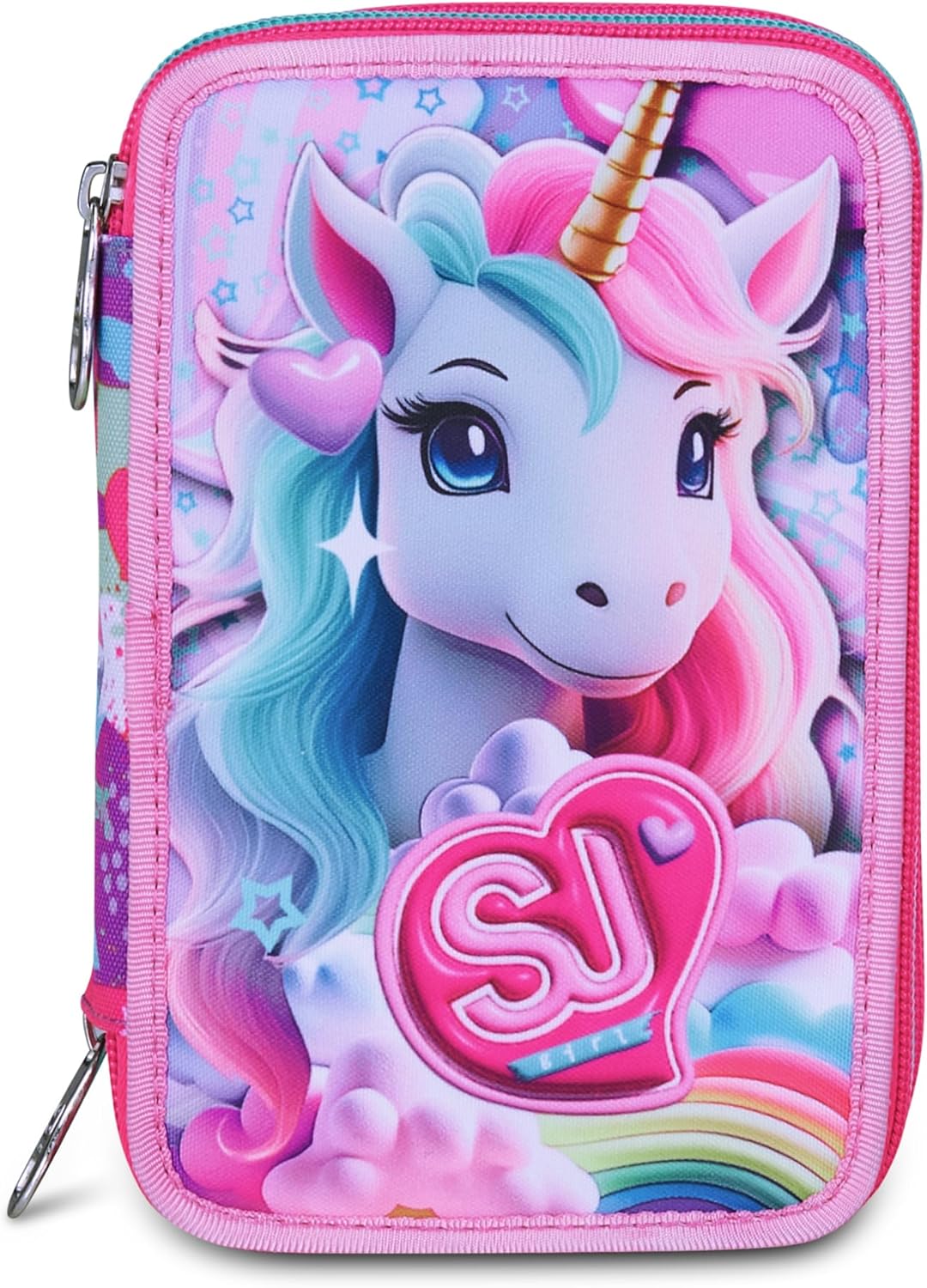 Thumbnail 5 de SJ GANG STYLE JAM GANG Trousse Scolaire 3 Zip – Rose, Triple Compartiment et Ensemble complet pour l’école primaire
