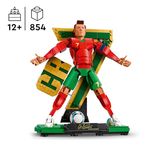 Detalle de LEGO Editions Cristiano Ronaldo – Légende du Foot : Figurine 3D à exposer