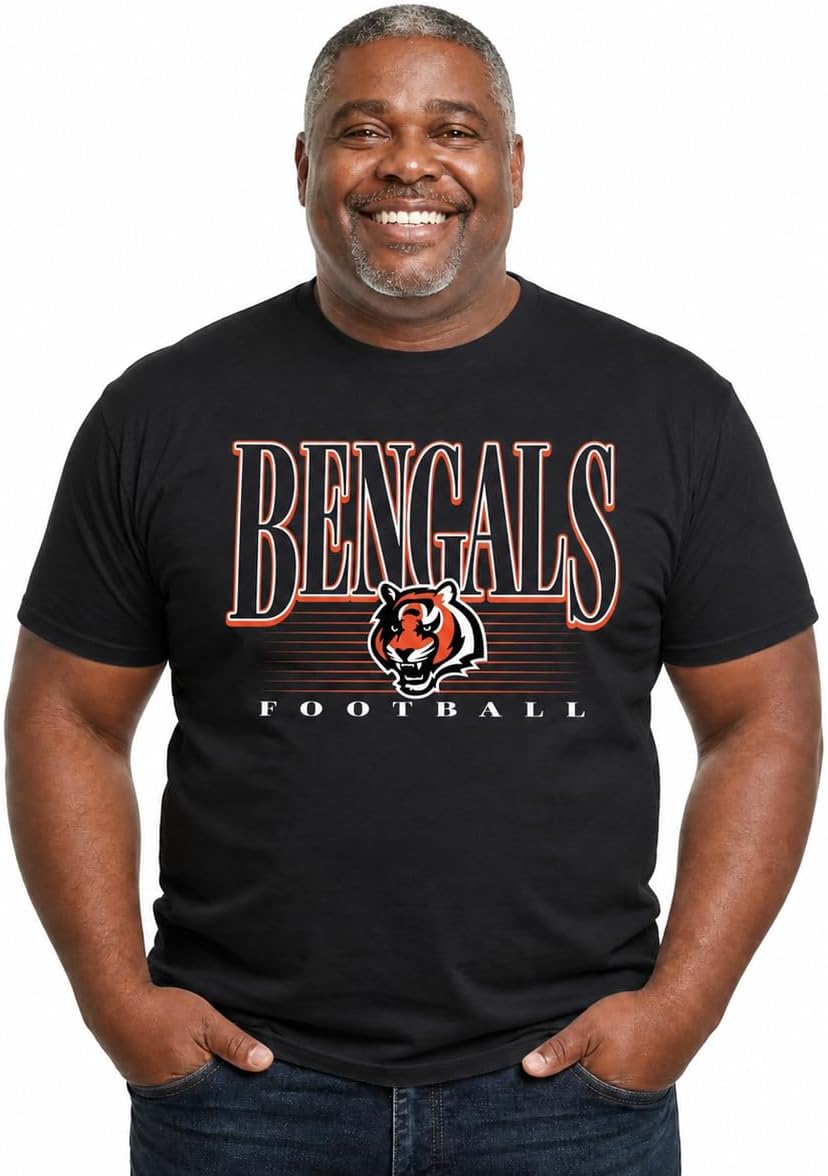 Detalle de Team Fan Apparel 3001_OTBPNFL Bengals NFL Tagless Short-Sleeve T-Shirt