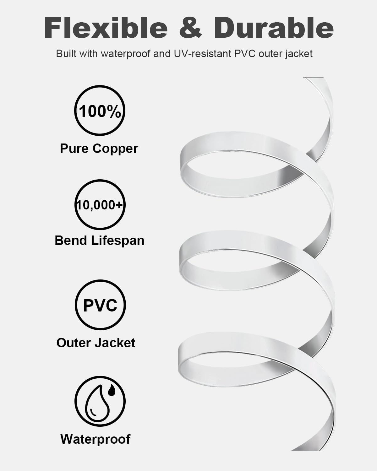 Thumbnail 2 de Yauhody 20m CAT6 Ethernet Cable | Pure Copper, Flat, Snagless RJ45 Connectors