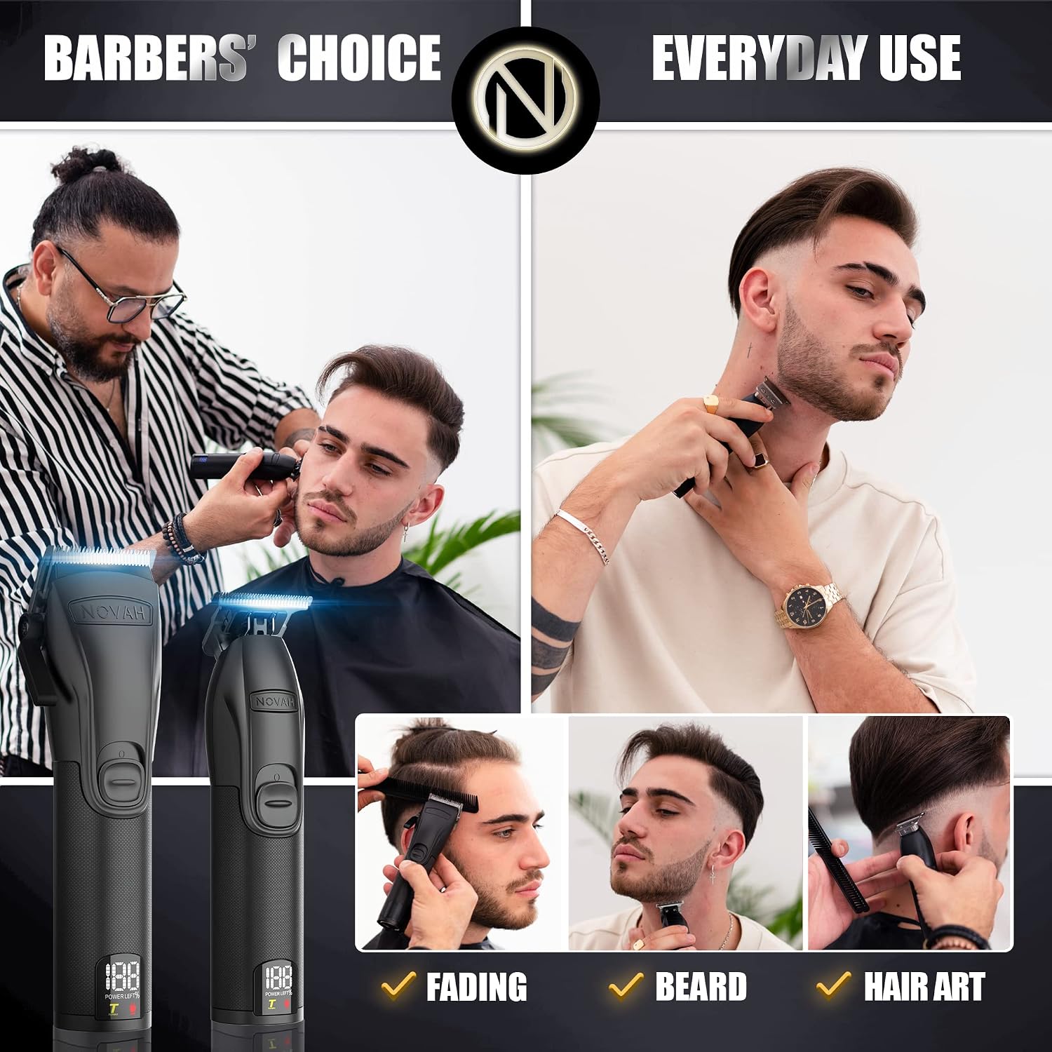 Detalle de Novah Professional Hair Clipper for Men ✂