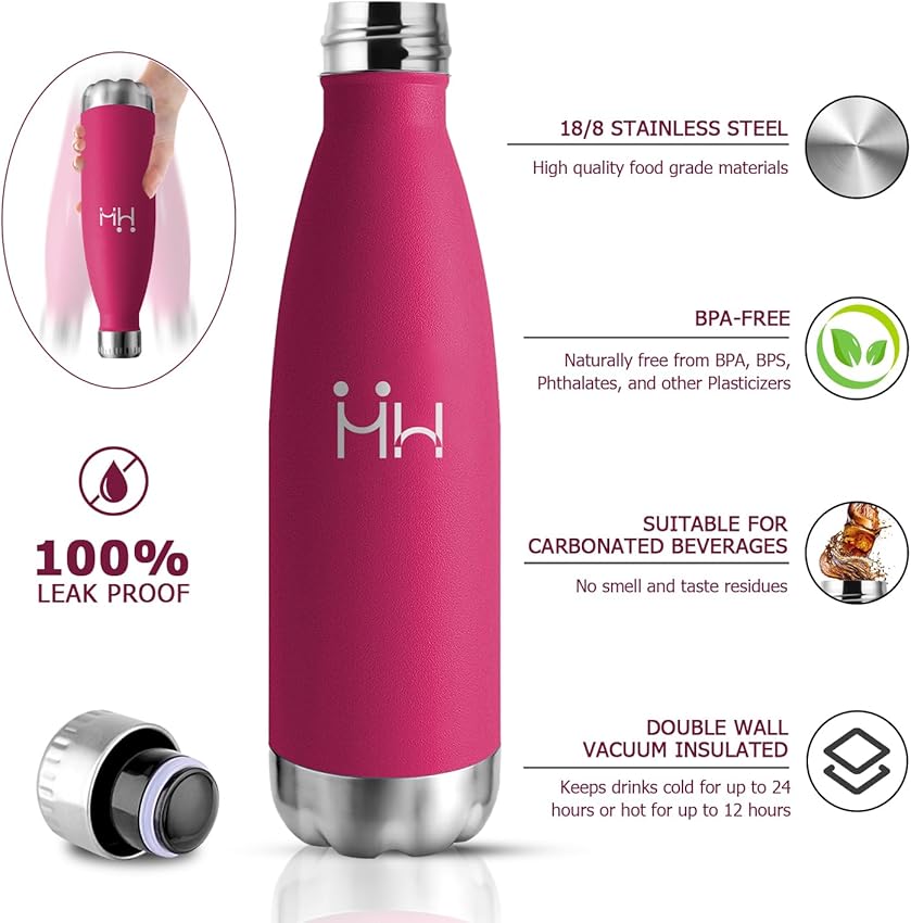 Thumbnail 1 de Botella Térmica 500 ml acero inoxidable para deporte 🚰