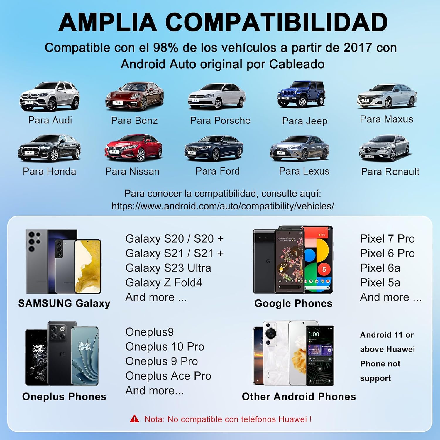 Detalle 2 de Adaptador Android Auto Inalámbrico 5,8GHz