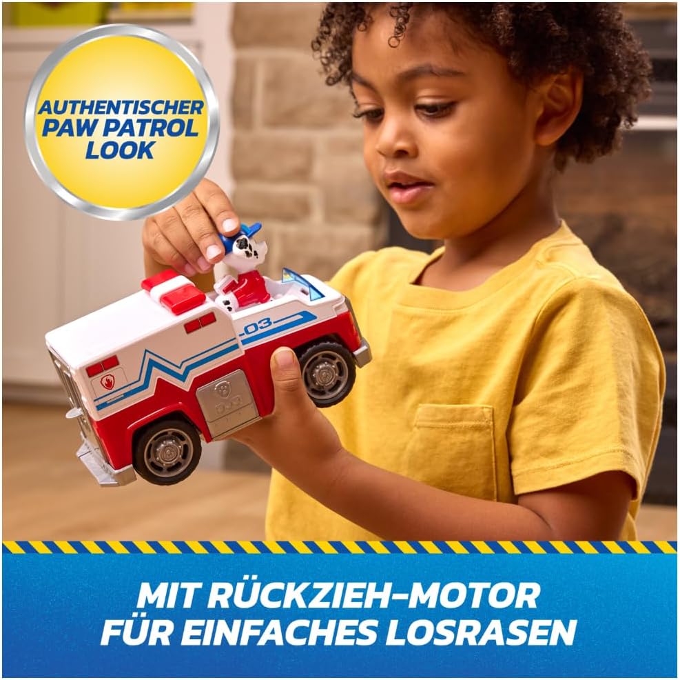 Detalle 1 de PAW Patrol Search & Rescue Marshalls 15 cm Rettungsfahrzeug