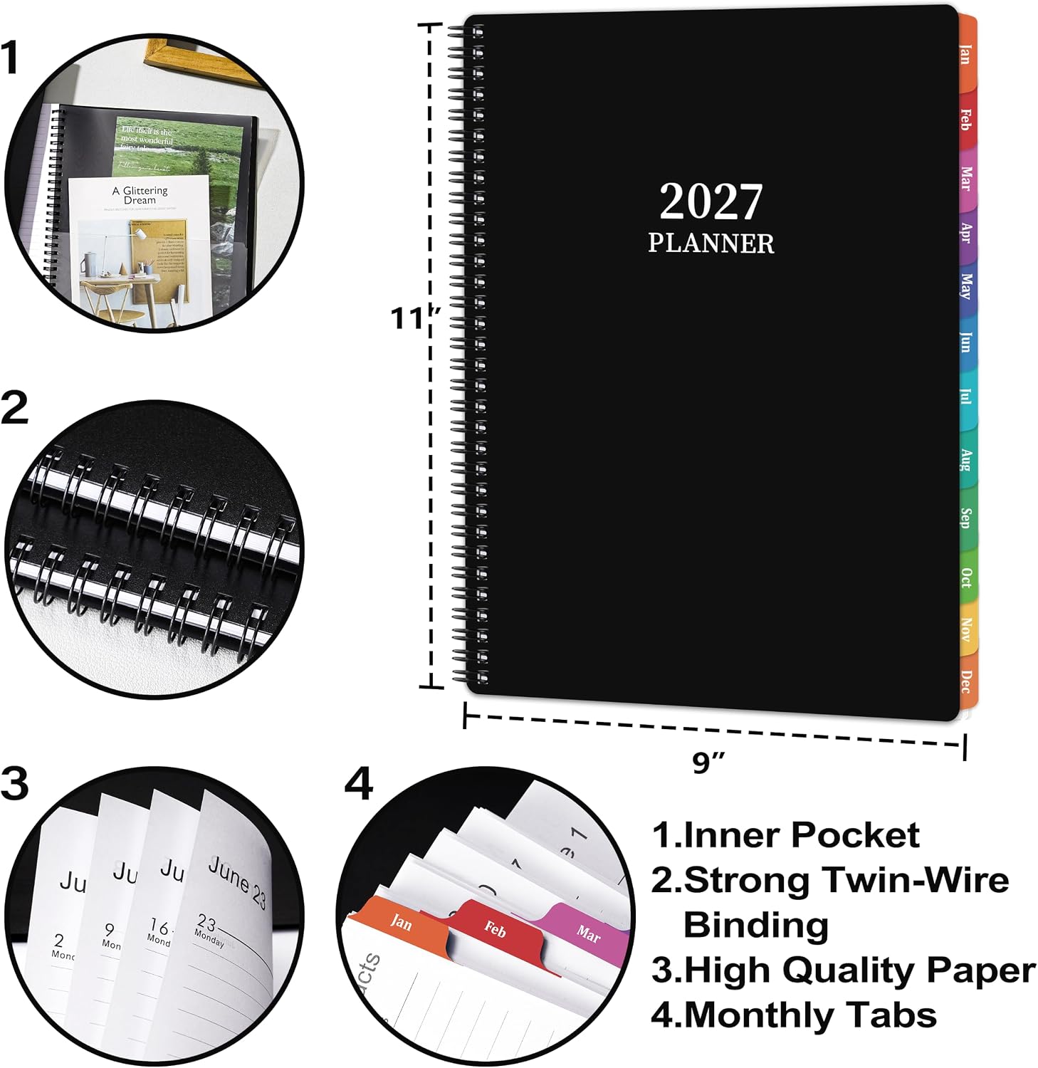 Detalle de 2027 Planner 9" x 11