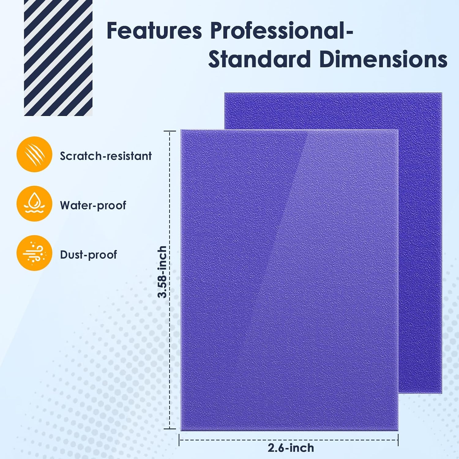 Detalle de 1000Pcs Trading Card Sleeves, 10 Colors Top Loading Sleeves for Standard Cards (2.5" x 3.5")