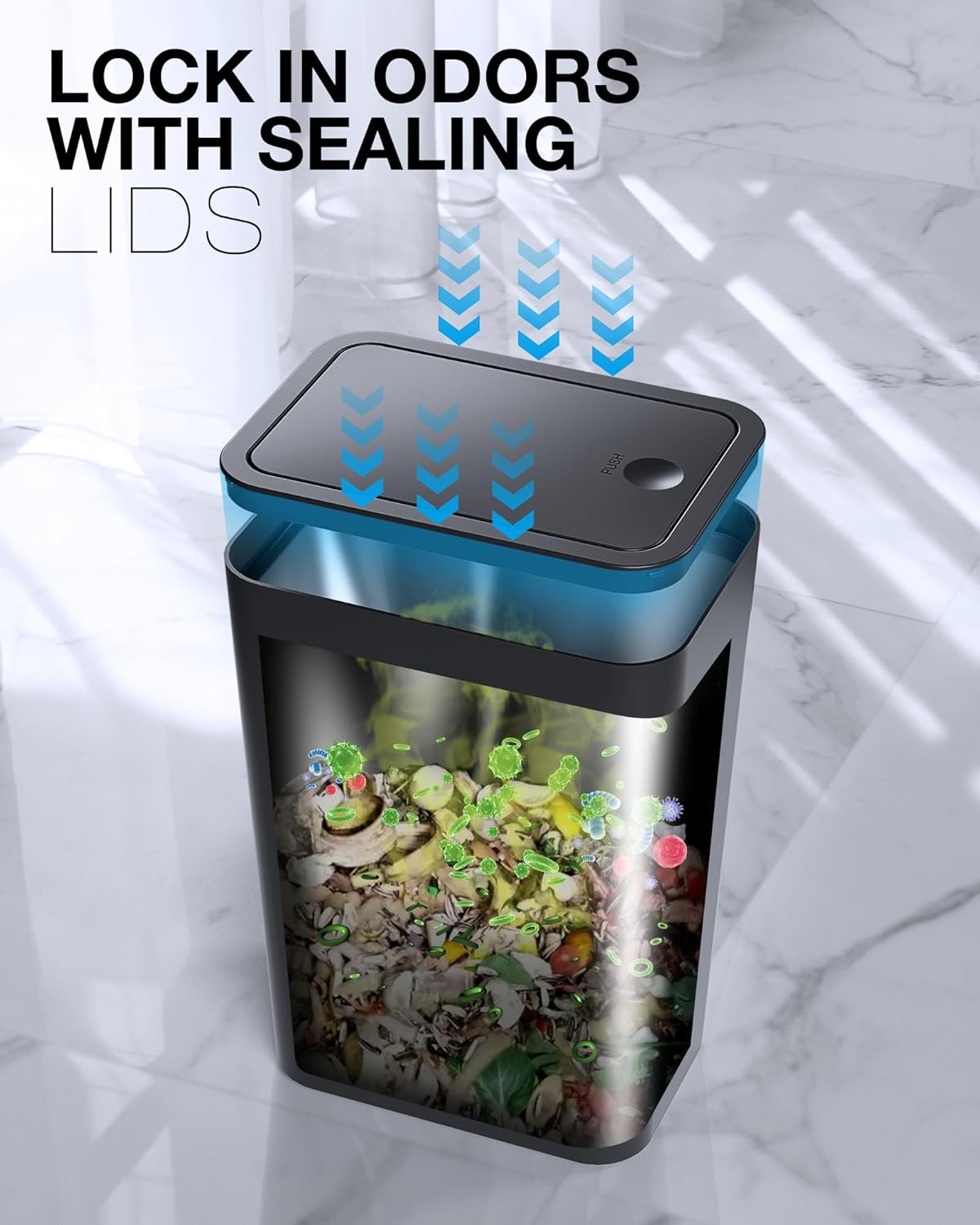 Thumbnail 5 de ITCPRL 4 Gallon Bathroom Trash Can with Lid 🗑