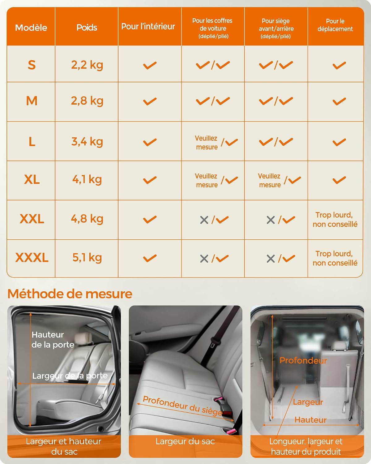 Thumbnail 4 de FEANDREA Sac Transport XL 81x58x58 cm
