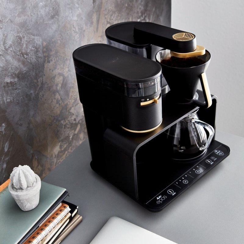 Detalle 2 de Melitta Epos cafetera de goteo (8 tazas) con molinillo integrado y boquilla giratoria 360°