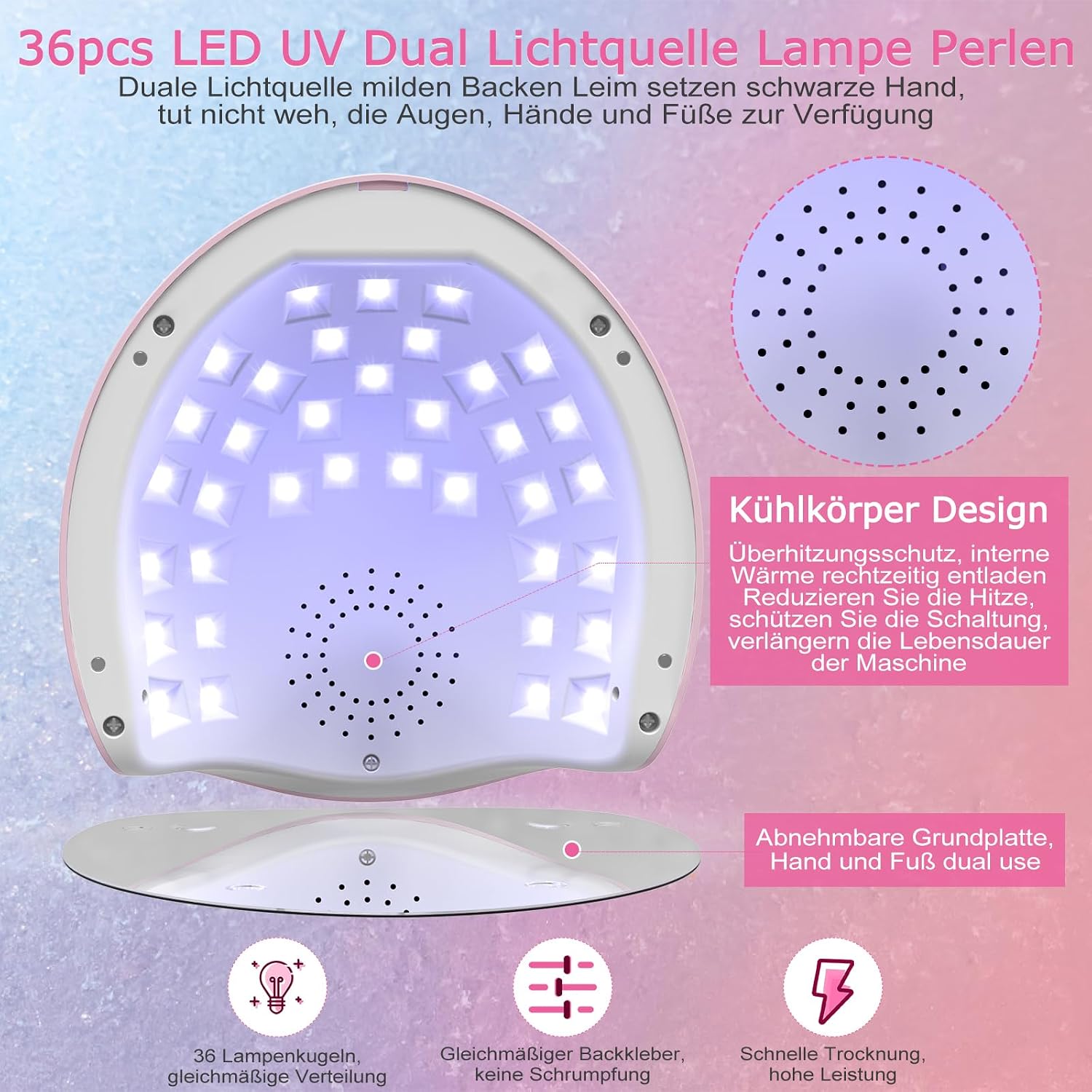 Thumbnail 5 de NAILGIRLS LED UV Lamp Nägel 150W