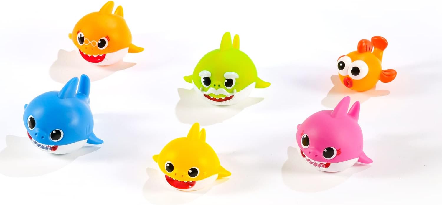 Detalle 2 de Baby Shark ODS 48821 set 6 squaletti da bagno