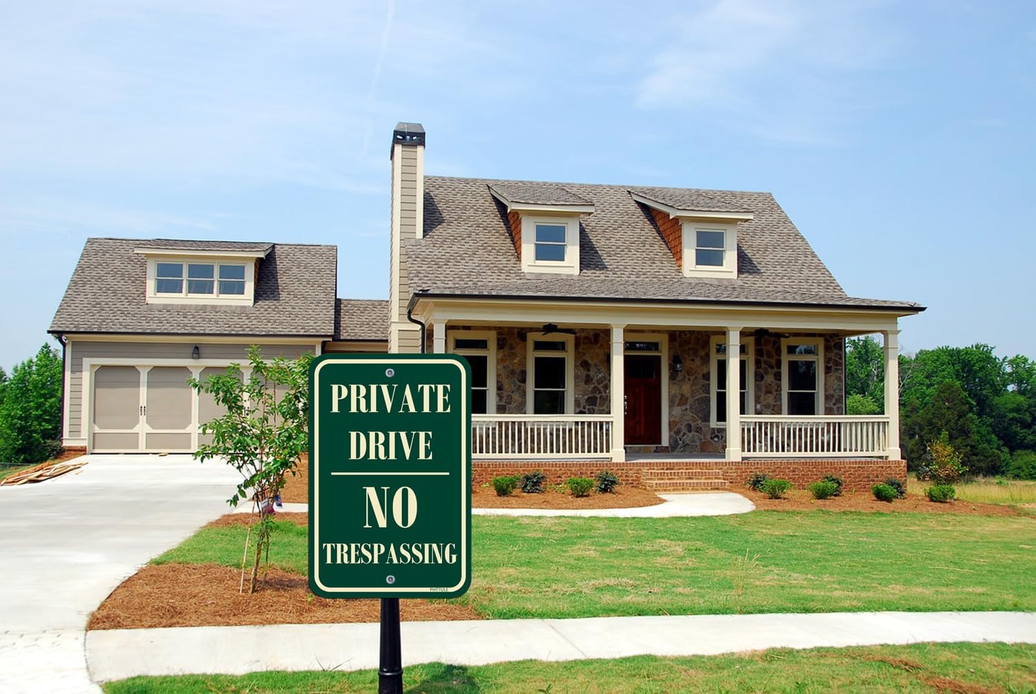 Detalle 2 de PHTTULE Private Drive Sign, 12 x 18 Inches