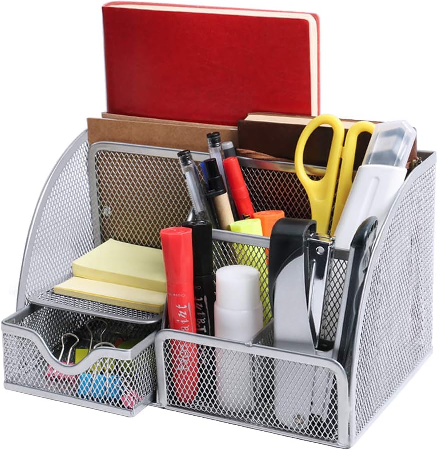 OKPOW Mesh Desk Organiser