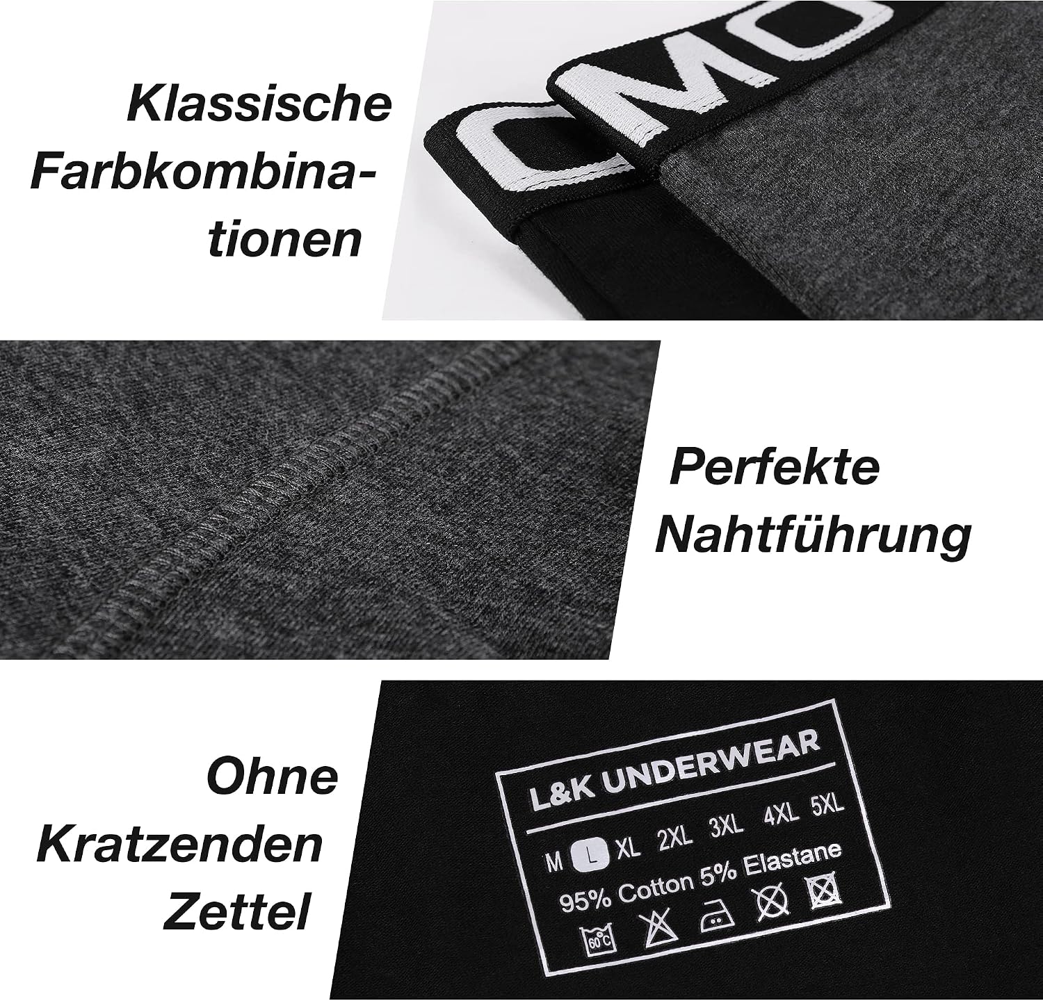 Thumbnail 4 de L&K Retroshorts 10er Pack Boxershorts