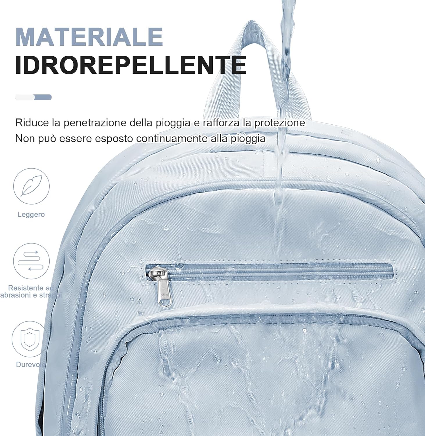 Detalle 2 de PECTODOX Zaino Scuola con Portatile da 14" – 29 L, leggero e resistente, ideale per scuola, pendolarismo e viaggi