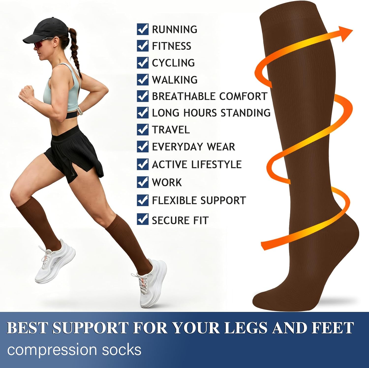 Detalle de Sooverki Compression Socks 85% Nylon