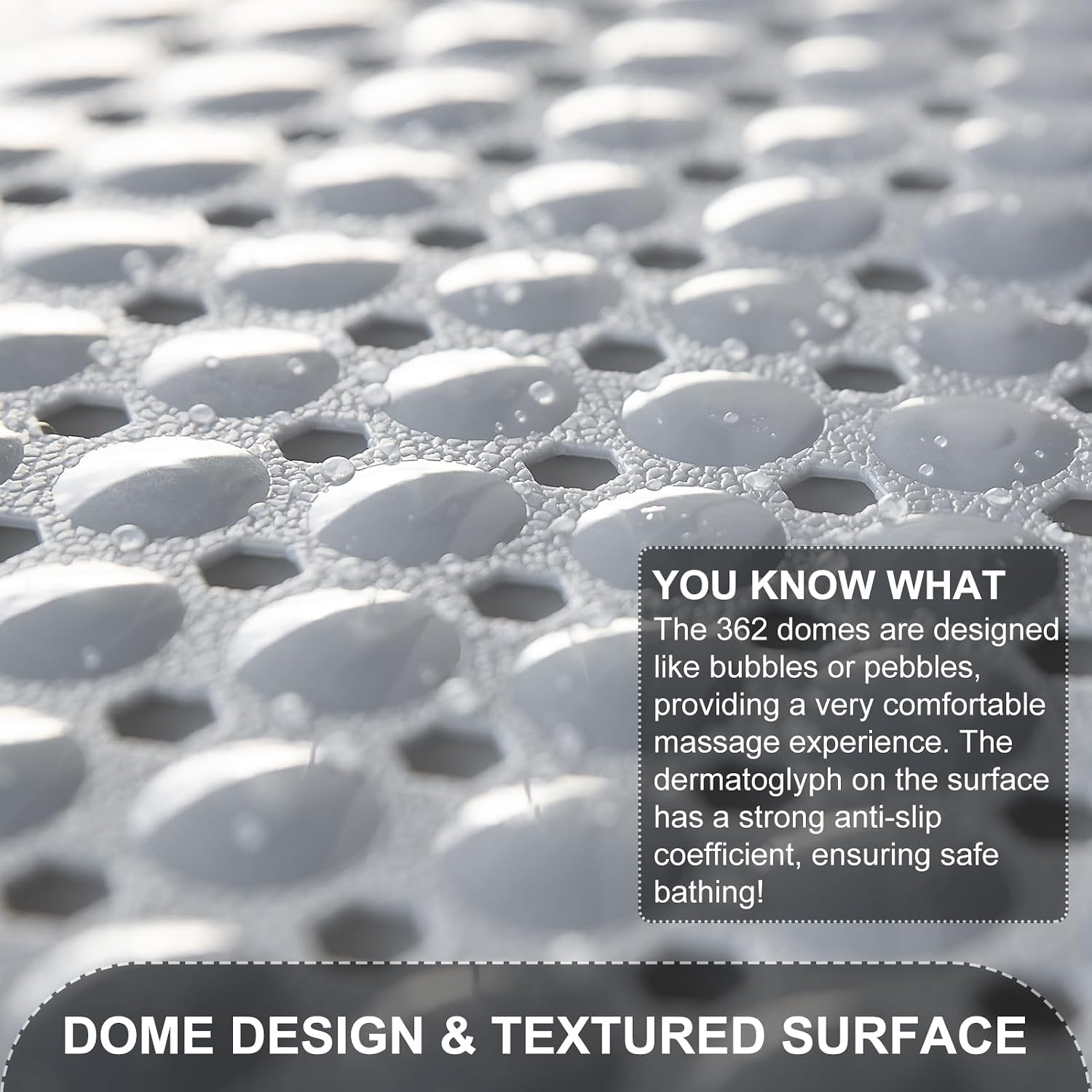 Detalle 2 de TEESHLY Bath Tub and Shower Mat 40 x 16 in
