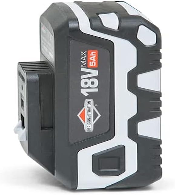 Detalle de Briggs & Stratton 1697533 – akumulator litowo-jonowy 18 V 5,0 Ah z portem USB