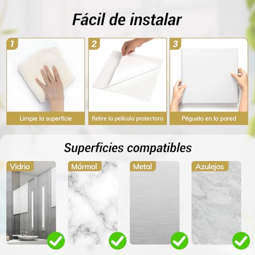 Thumbnail 6 de TONOR 18 PCS Paneles Acústicos Adhesivos Cuadrados 30x30 cm—Aislamiento y Estética para Paredes, Techos y Puertas