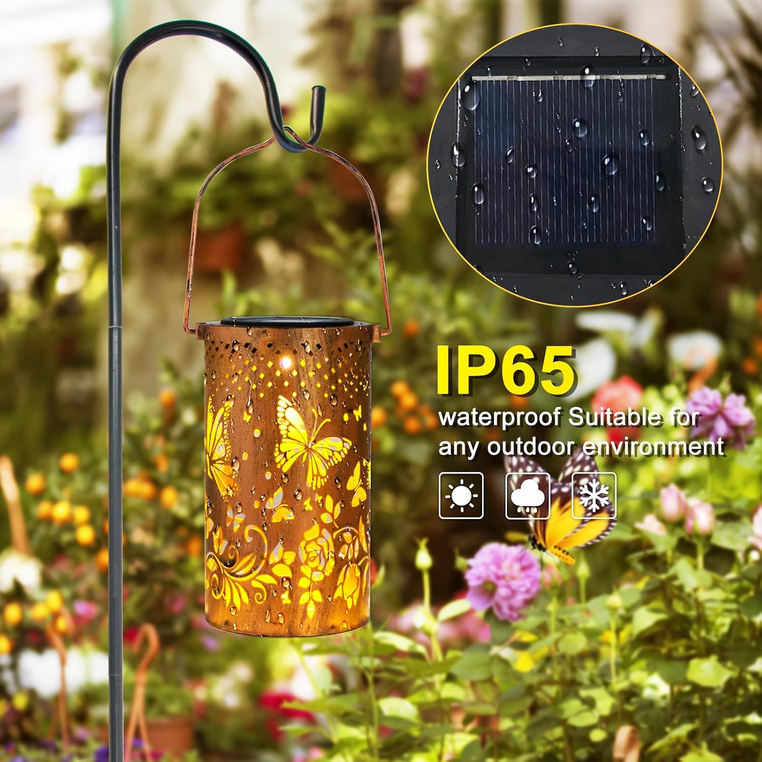 Thumbnail 4 de Garden Dragonfly Solar Lantern 7.1in