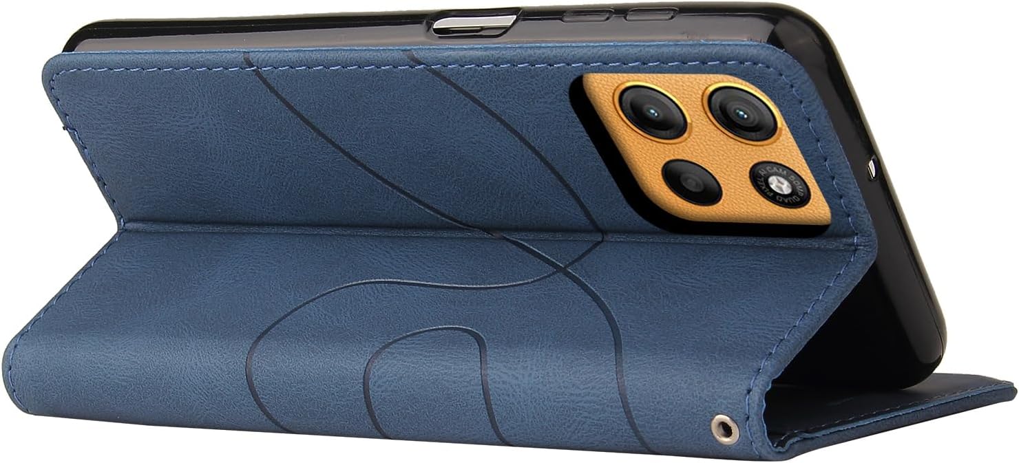 Thumbnail 3 de CXTCASE Handyhülle für Motorola Moto G15 – Flip PU Lederhülle mit Kartenfächern und Standfunktion, blau