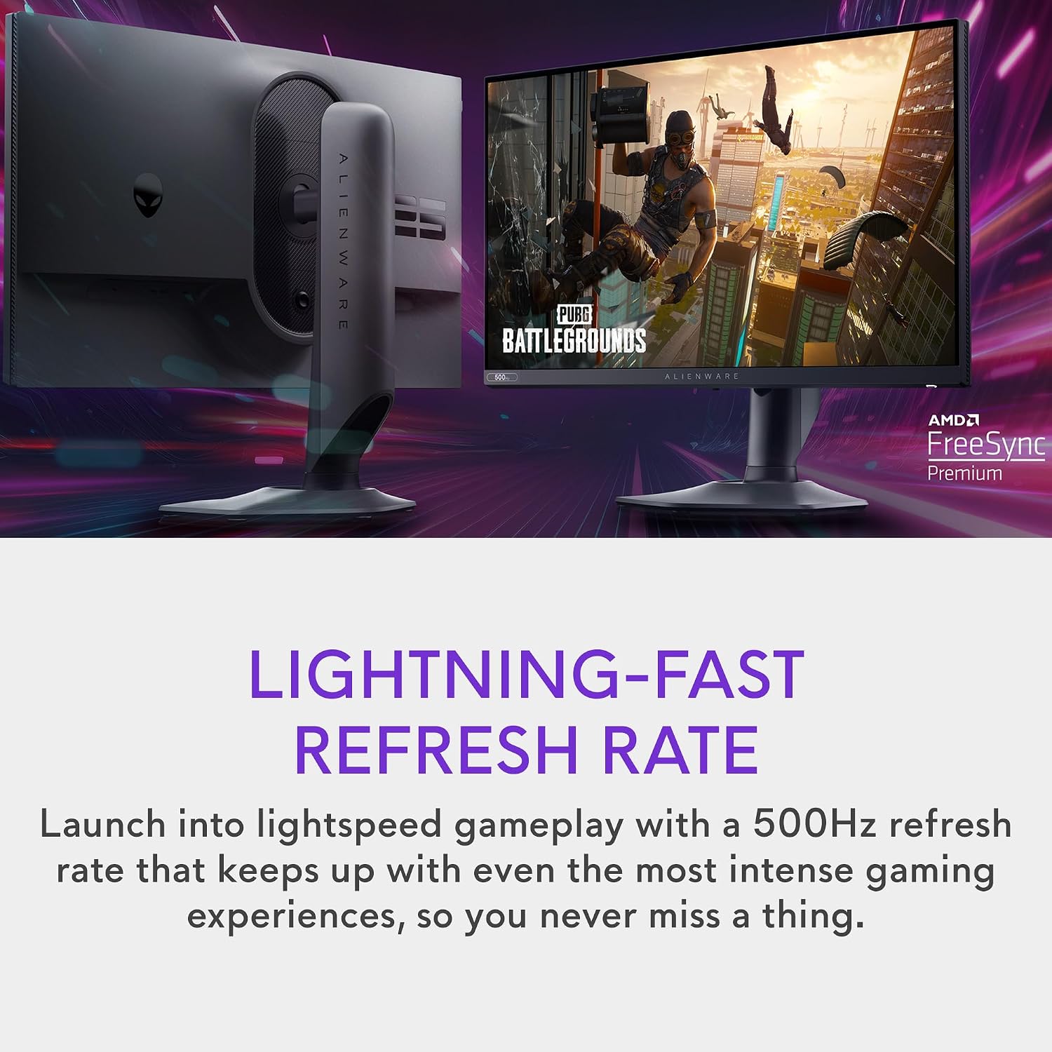 Detalle de Alienware AW2524HF 500Hz FHD IPS Gaming Monitor with FreeSync Premium