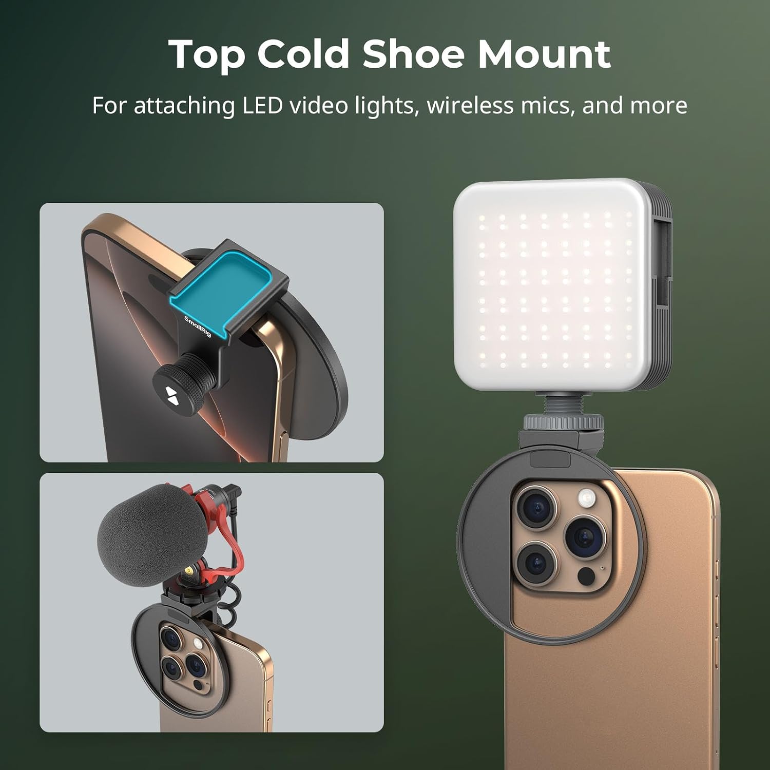 Detalle de SMALLRIG 5174 filteradapter voor telefoon, 67 mm-schroefdraad en cold shoe