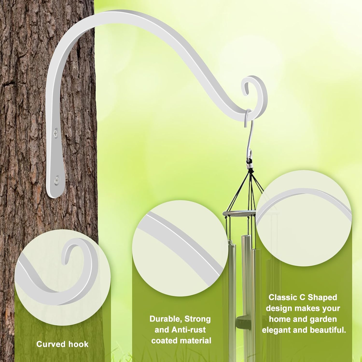 Thumbnail 2 de FEED GARDEN Plant Hooks, 44 lb Capacity