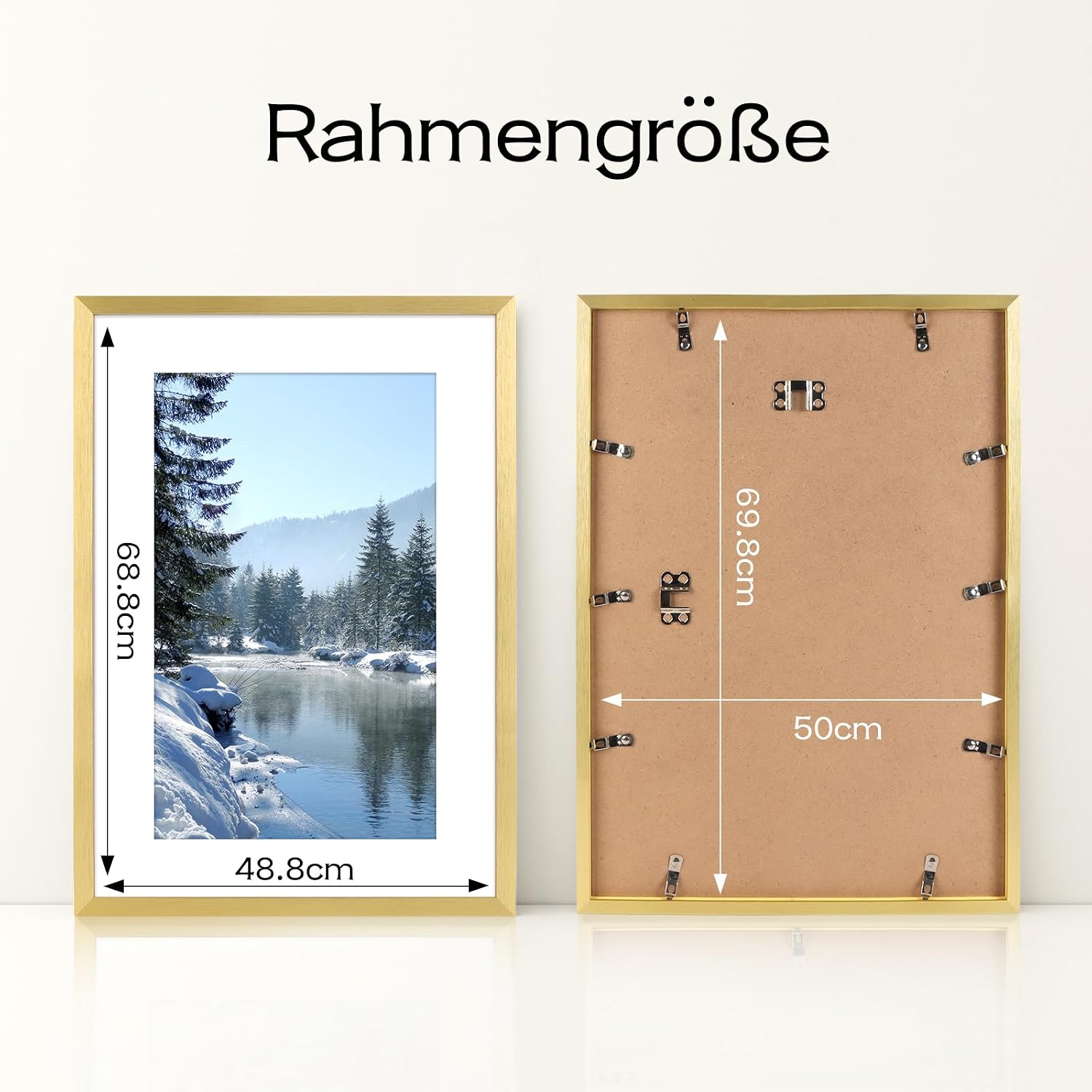 Thumbnail 1 de kollyseek Bilderrahmen 50x70cm Golden