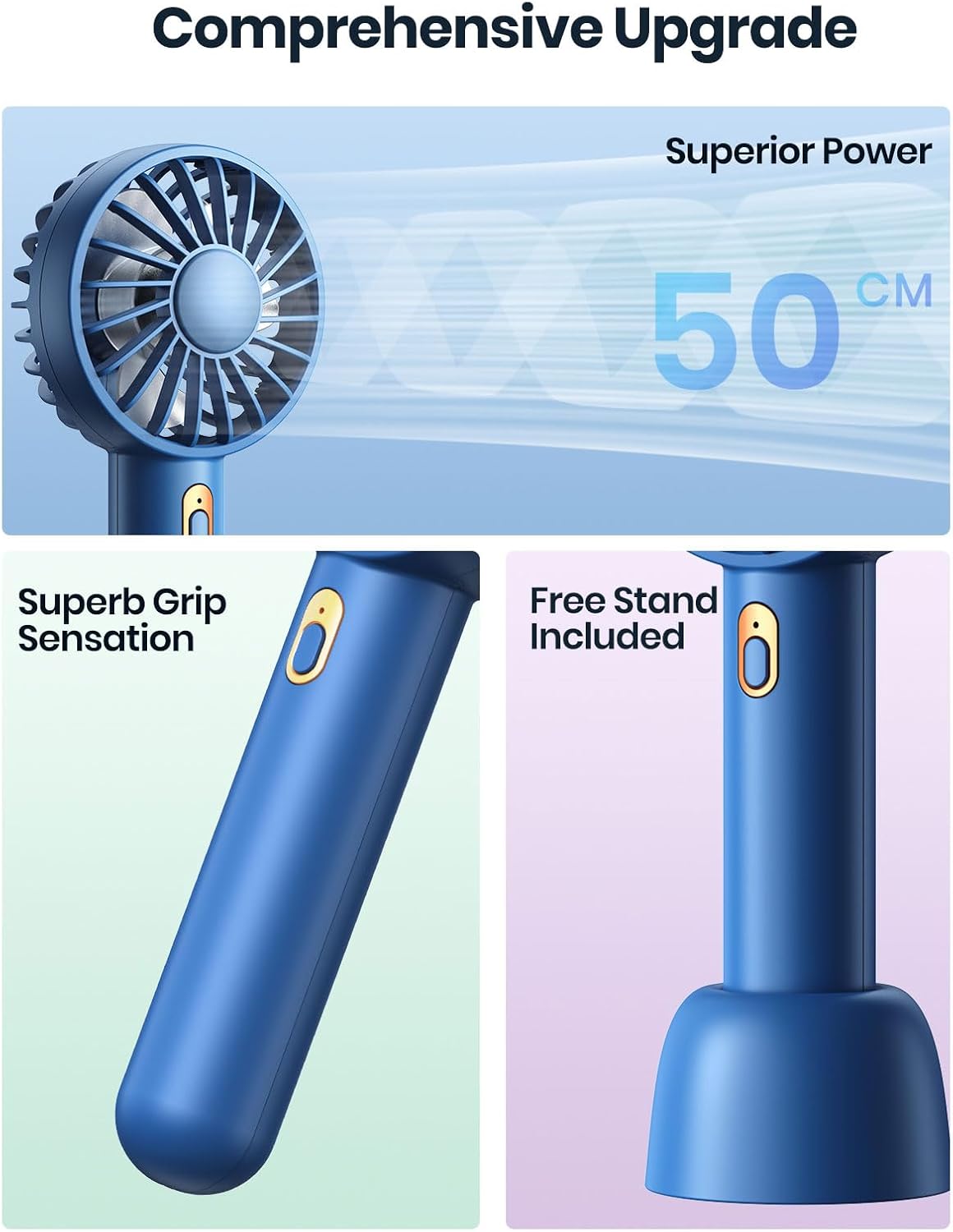 Thumbnail 4 de Warmco 2 Pack Mini Portable Handheld Fan