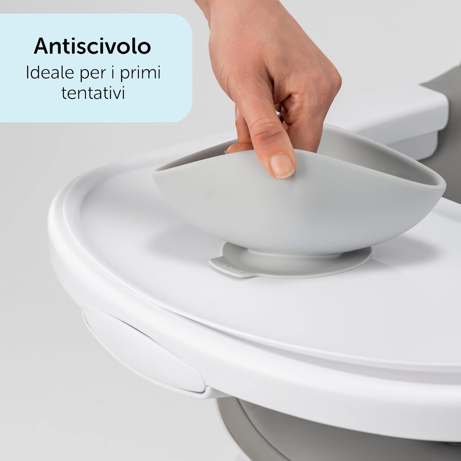 Thumbnail 2 de MiaMia Piatto Silicone Bambini con ventosa Mostro Petrolio (2 ciotole) anti-scivolo, senza BPA, adatto al microonde