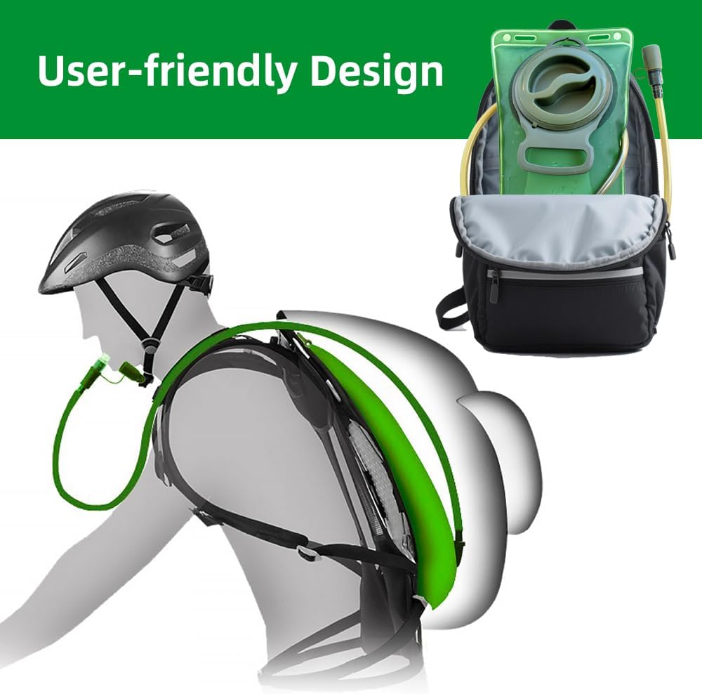 Detalle de Hydration Bladder 2L for Hiking Backpacks – Leak‑Proof TPU Water Reservoir in Military Green