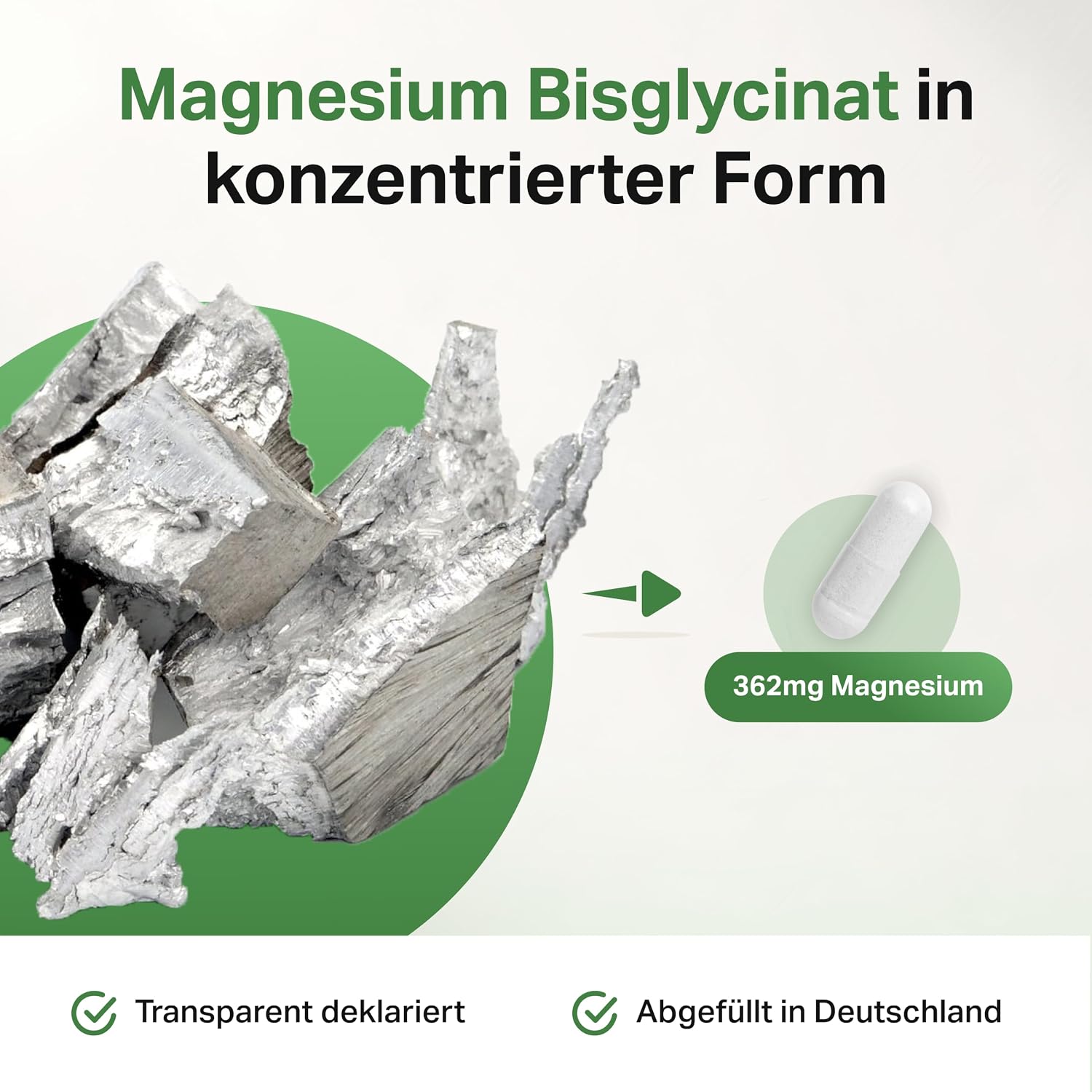 Thumbnail 1 de Magnesium Bisglycinat Hochdosiert 250 Kapseln